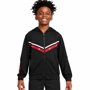 Nike Big Kids' Club Full-Zip Knit Hoodie Black Red Size XL NWOT